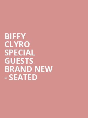 Biffy Clyro + special guests Brand New - Seated at O2 Arena